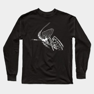 Fly Fishing Drawing Fish Angler Fisher Gifts Long Sleeve T-Shirt